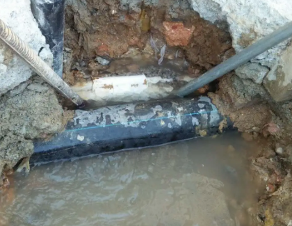 新野测漏水之水管漏水
